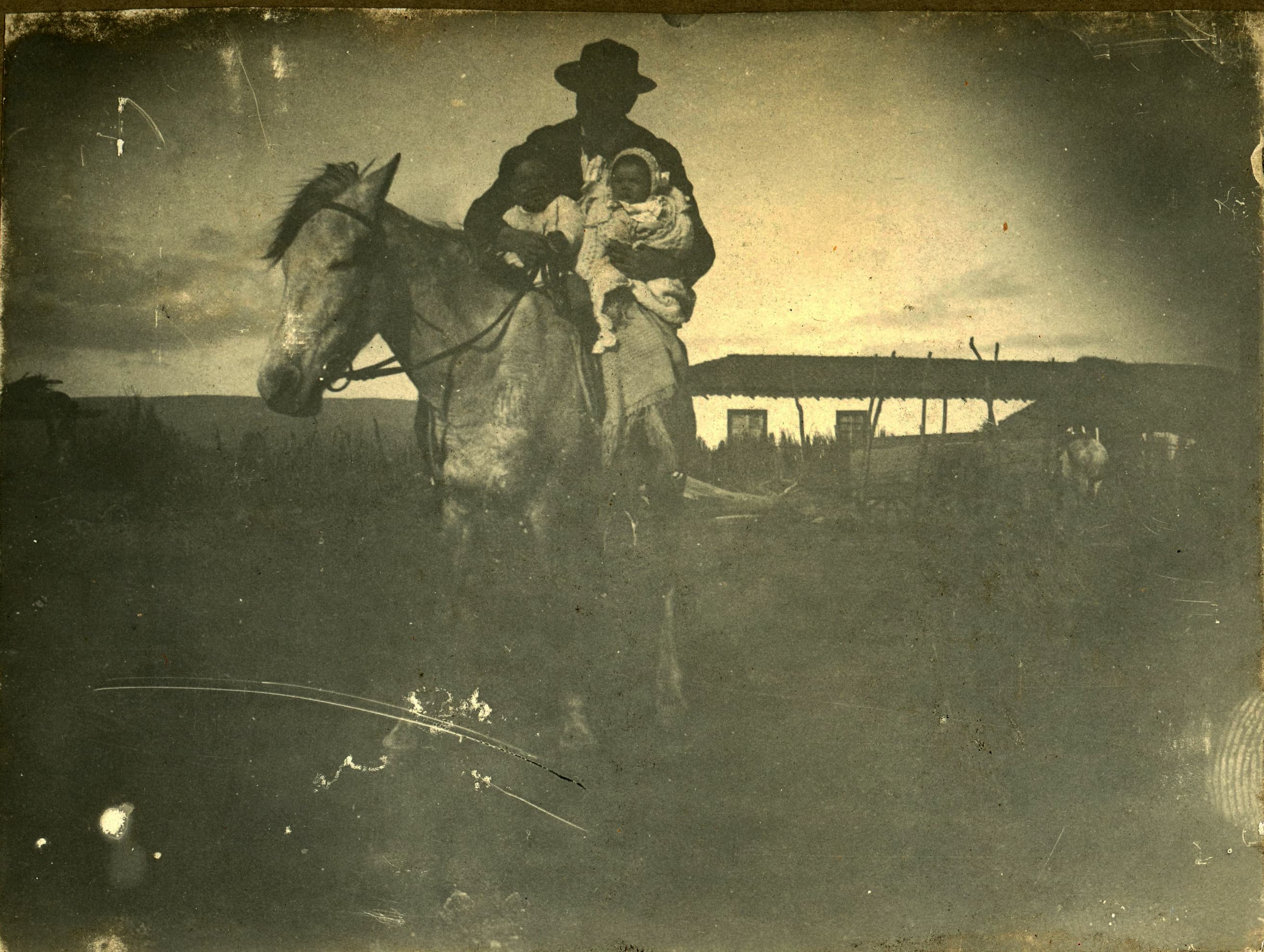 Hombre a caballo, Pichilemu, Febrero de 1918