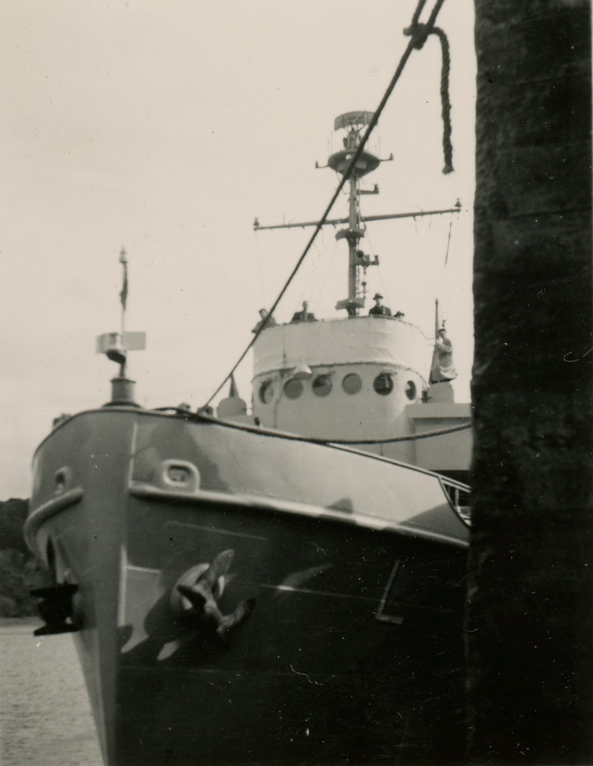 Barco en cercanías de Concepción, 1949