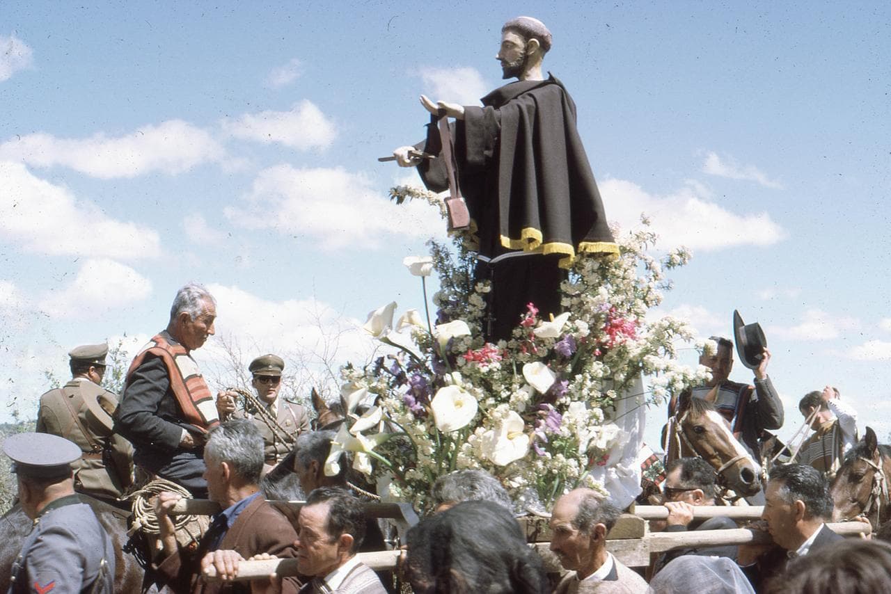 Procesión de San Francisco de Asís en Huerta de Maule, 1968