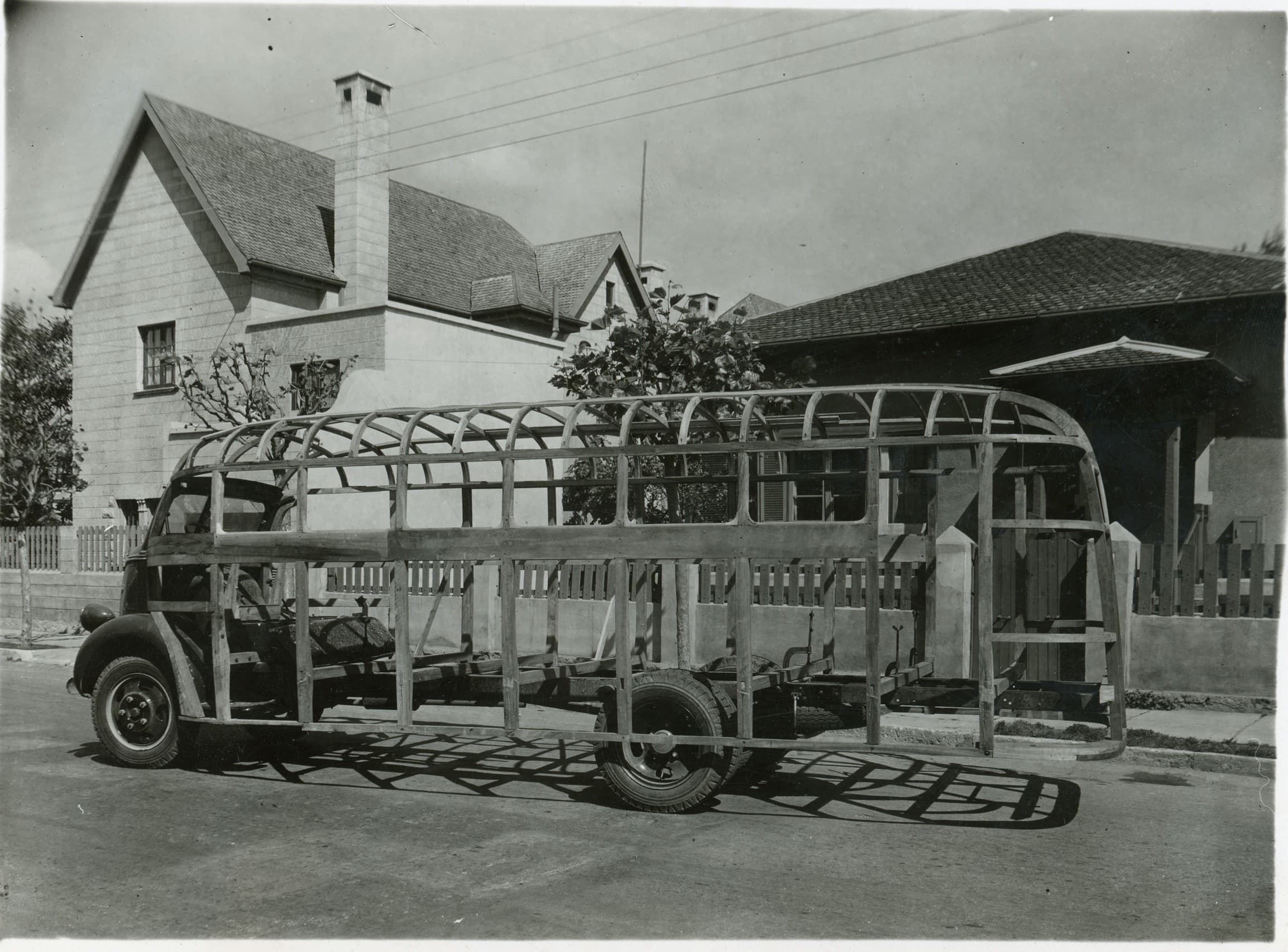 Carrocería de Bus en Viña del Mar, ca. 1950