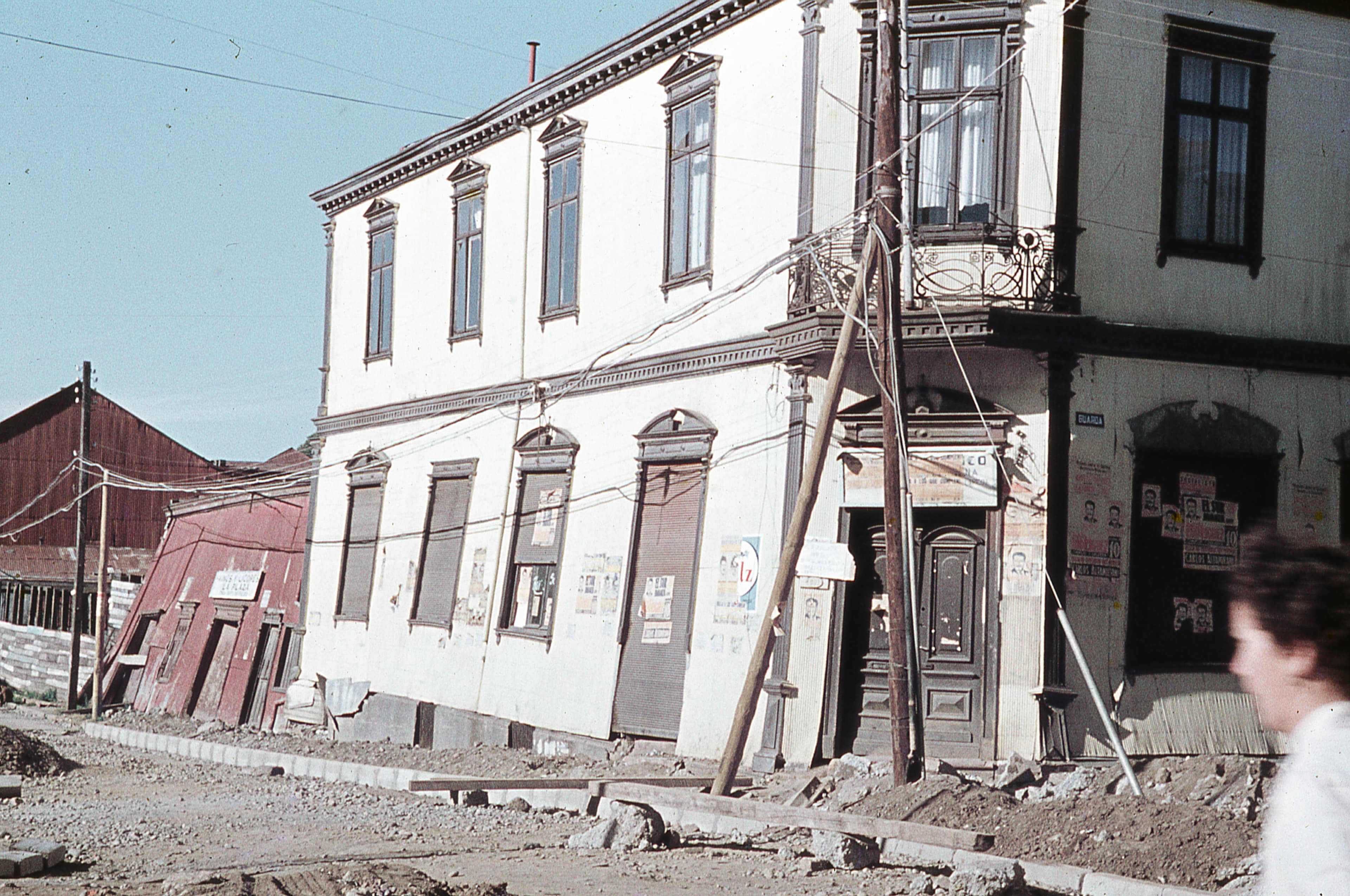 Valdivia posterior al terremoto, 1960