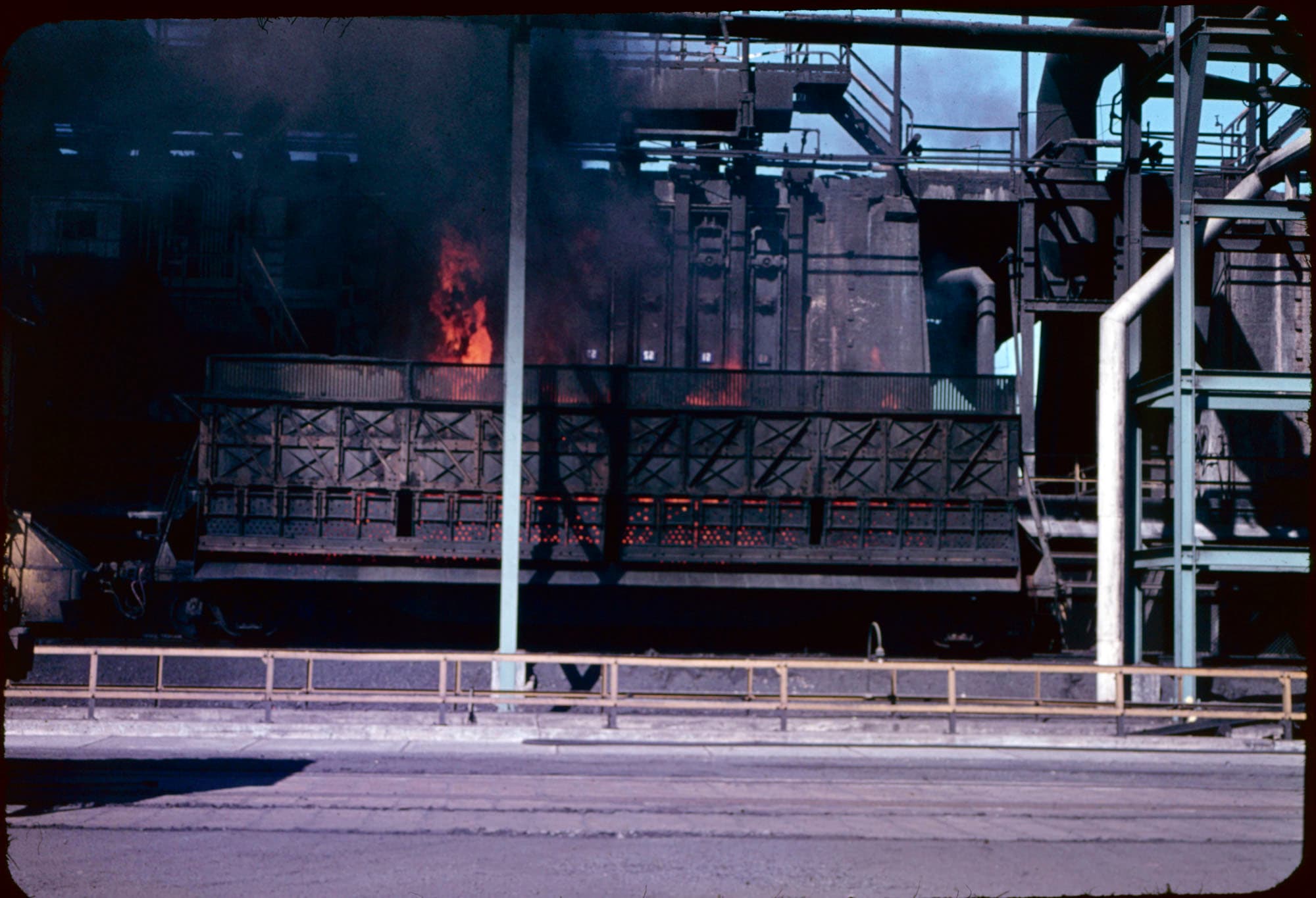 Proceso en Siderúrgica Huachipato, ca. 1964