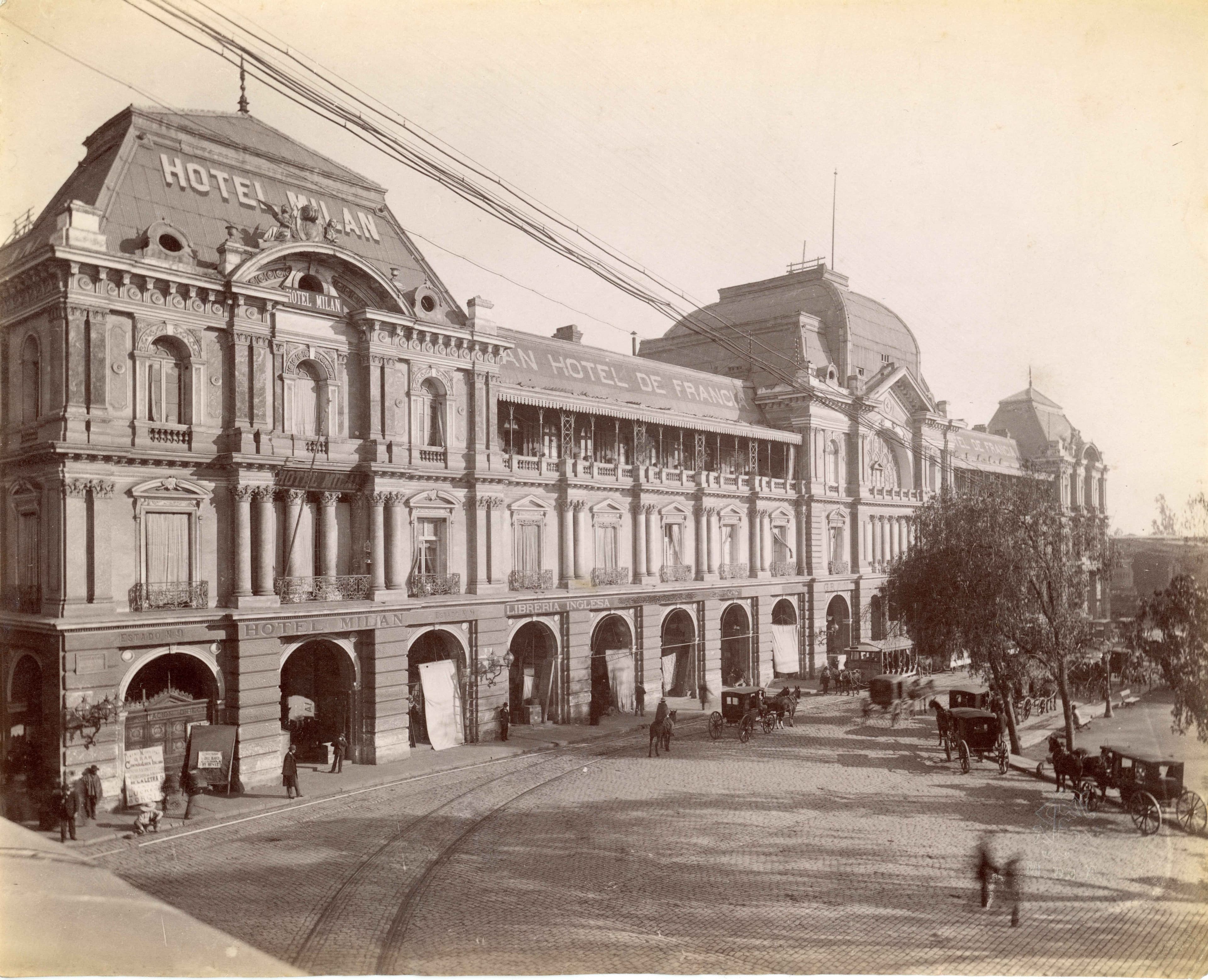 Portal Fernández Concha, Plaza de Armas de Santiago, ca. 1904