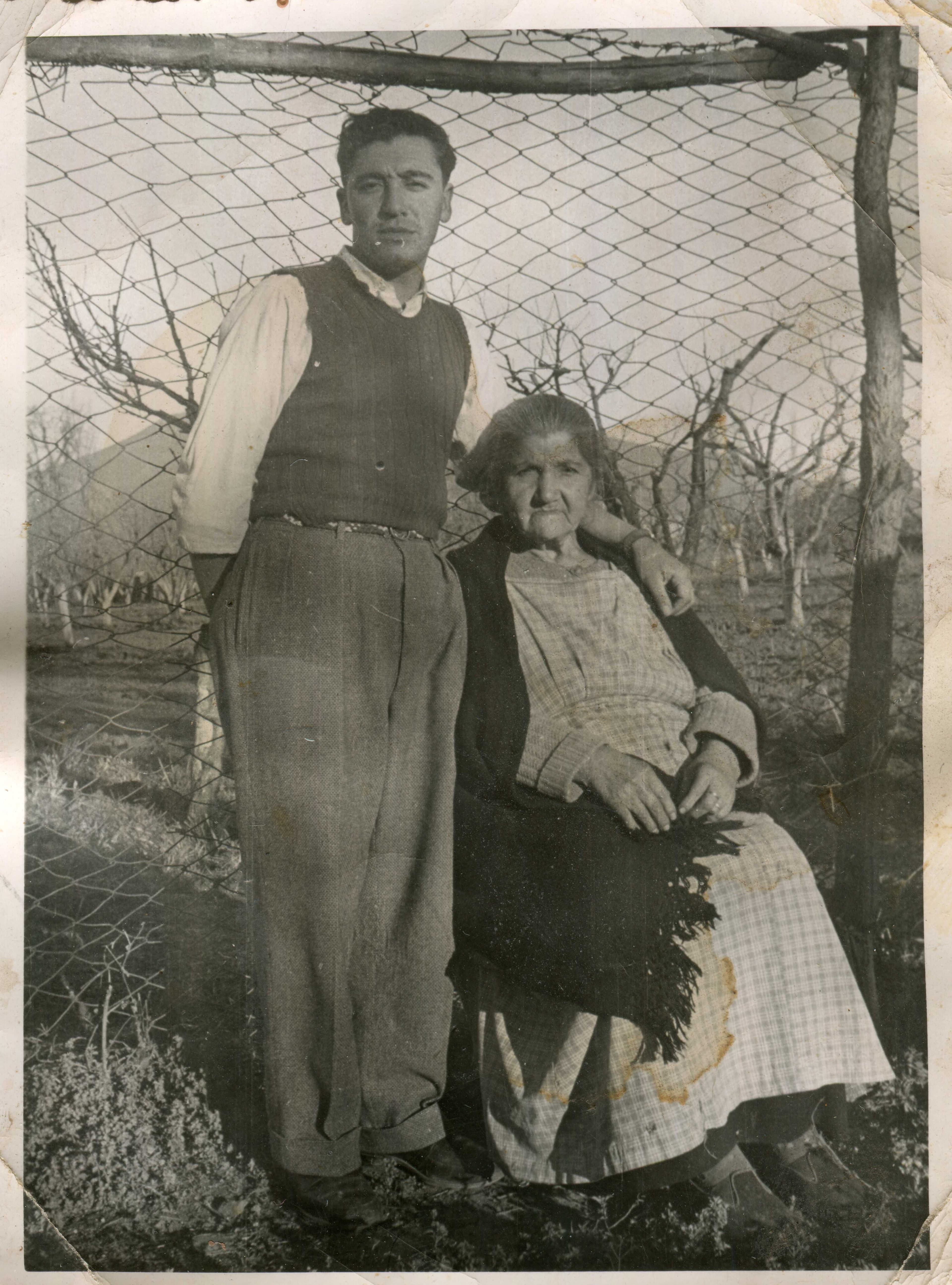 Hombre y mujer en Quilicura, 1942