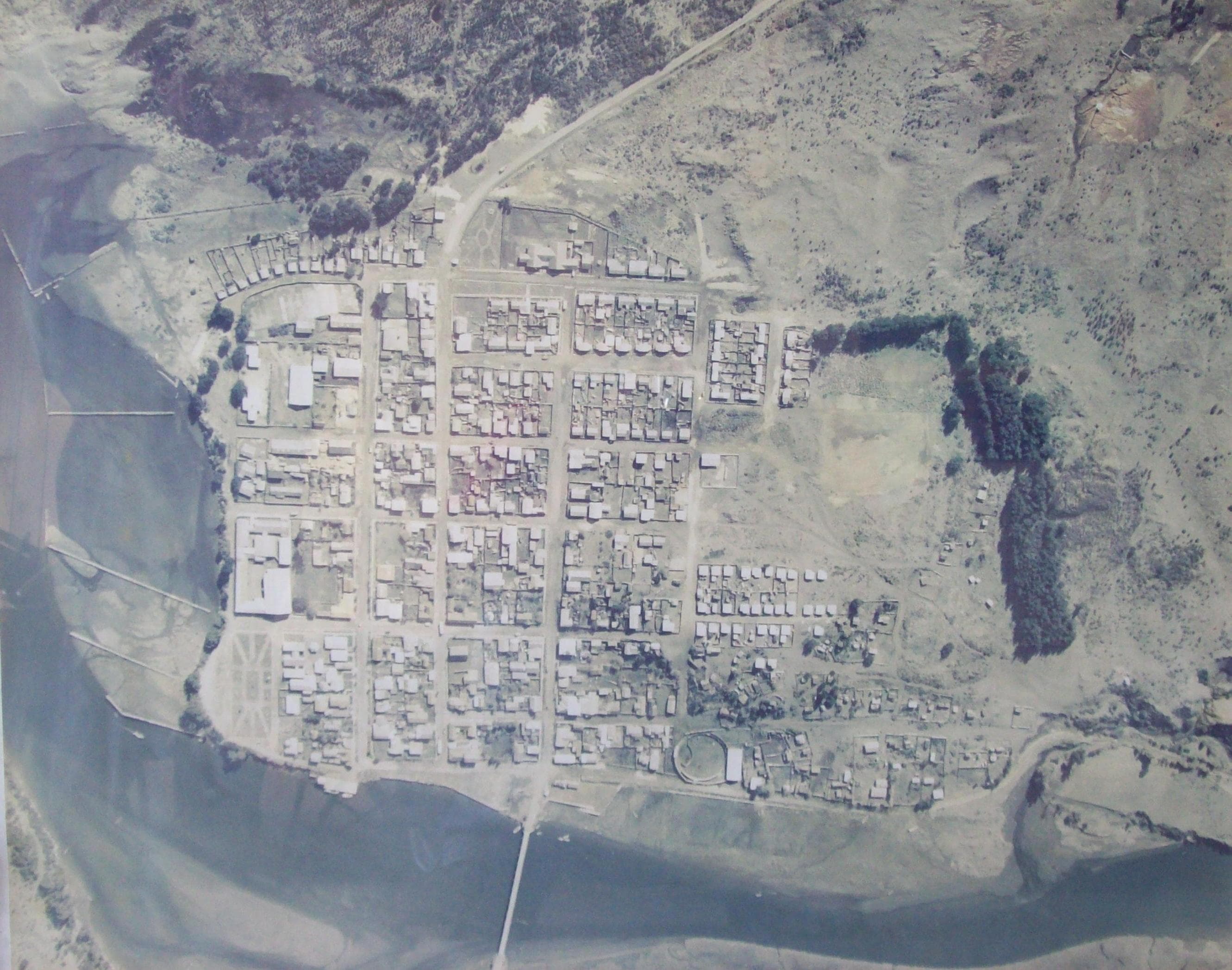 Tirúa desde el aire, 1987
