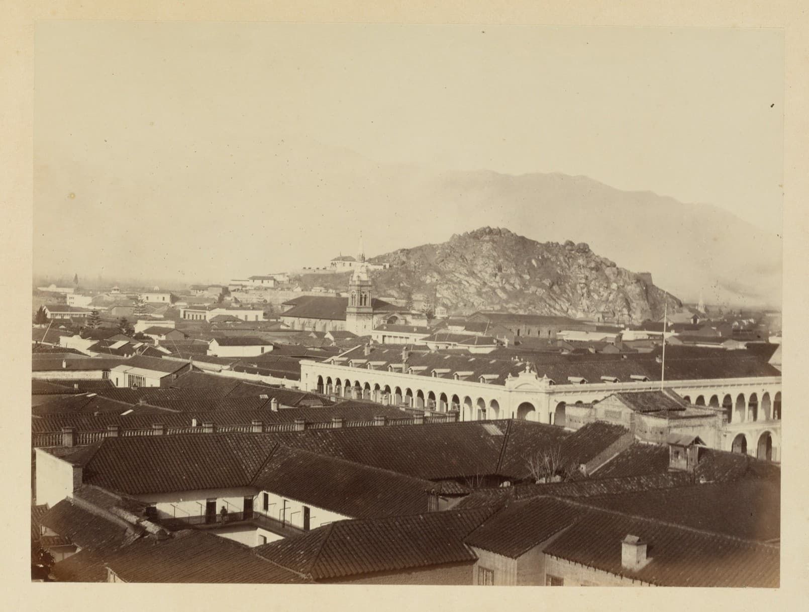 Santiago y Cerro Santa Lucía, ca. 1868