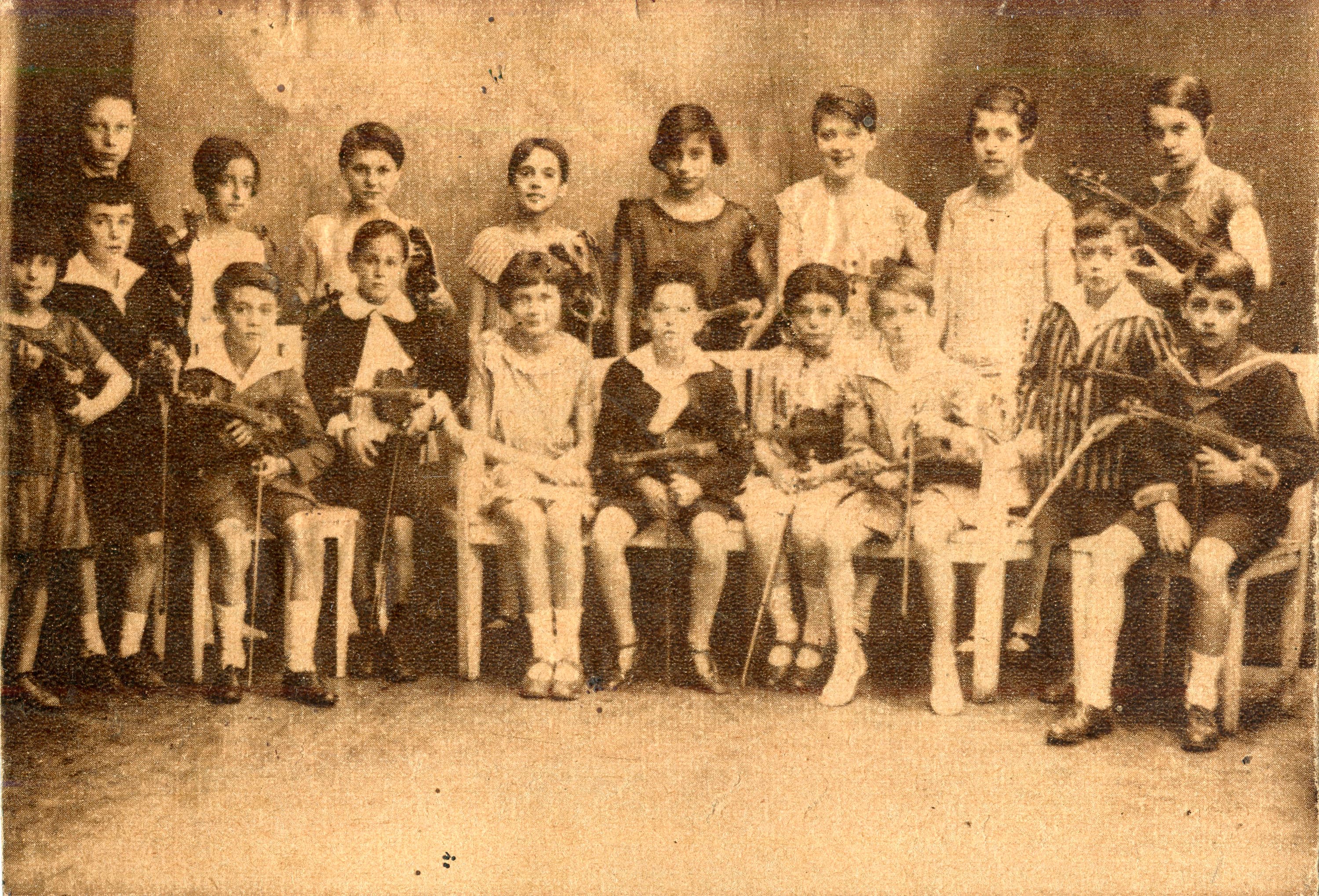 Grupo de Estudiantes de Música, sin lugar, ca. 1935