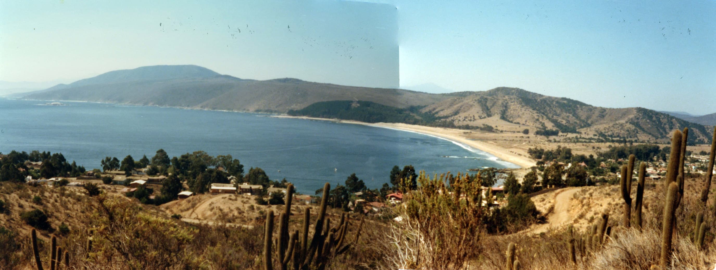 Panorámica de Papudo en 1979