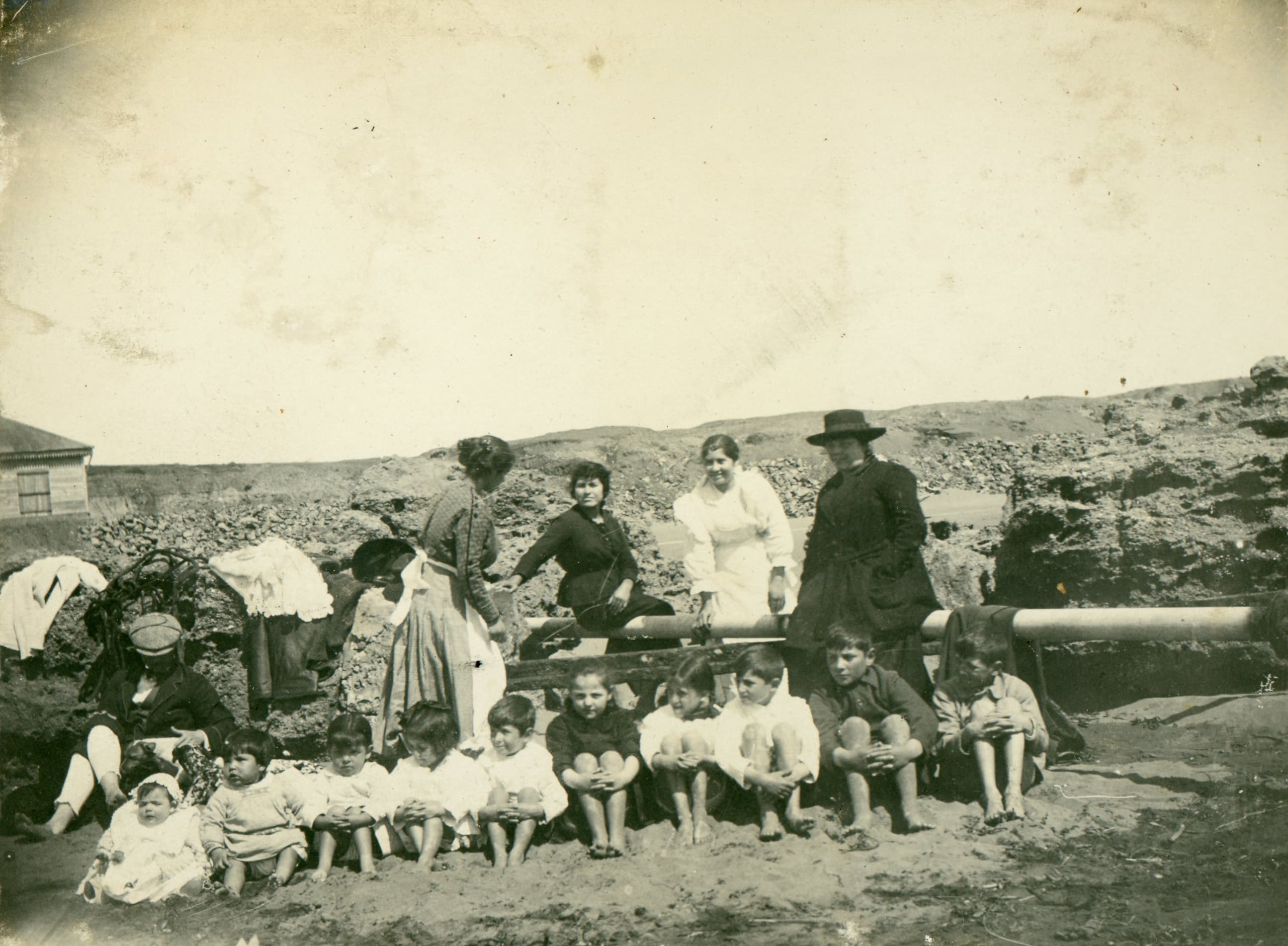 Familia en Pichilemu, Enero de 1913