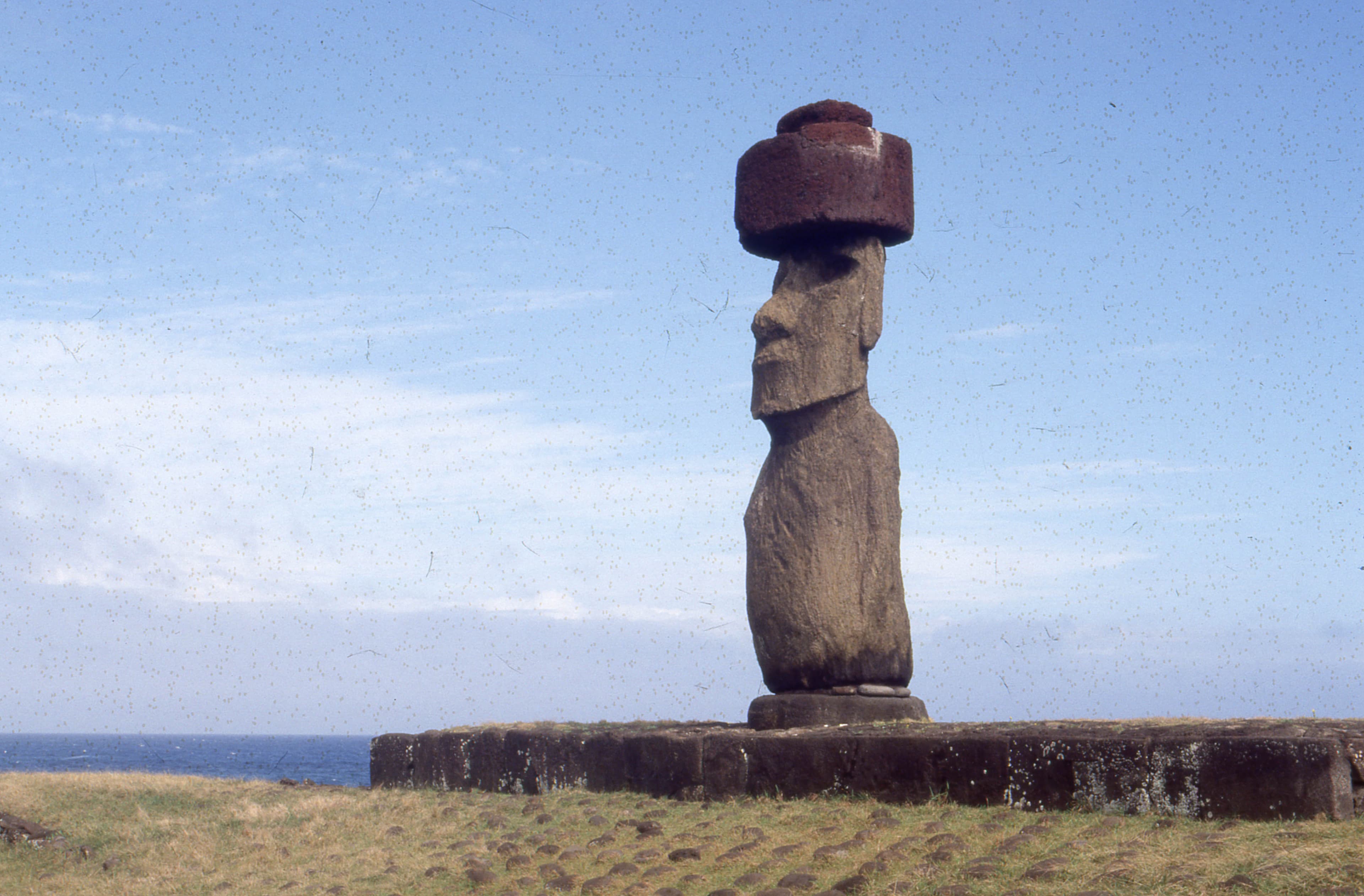 Ahu K o Te Riku en 1978
