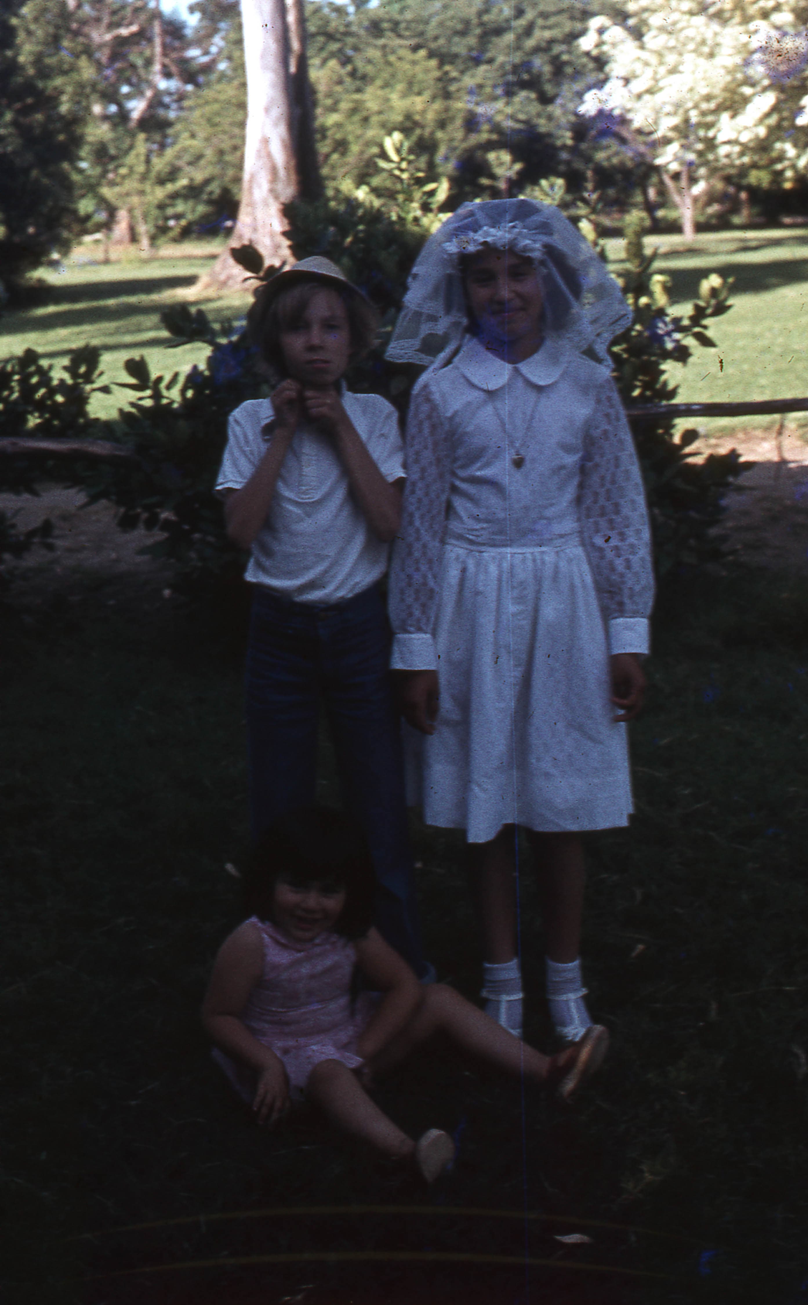 Niños en ceremonia, Longaví 1978