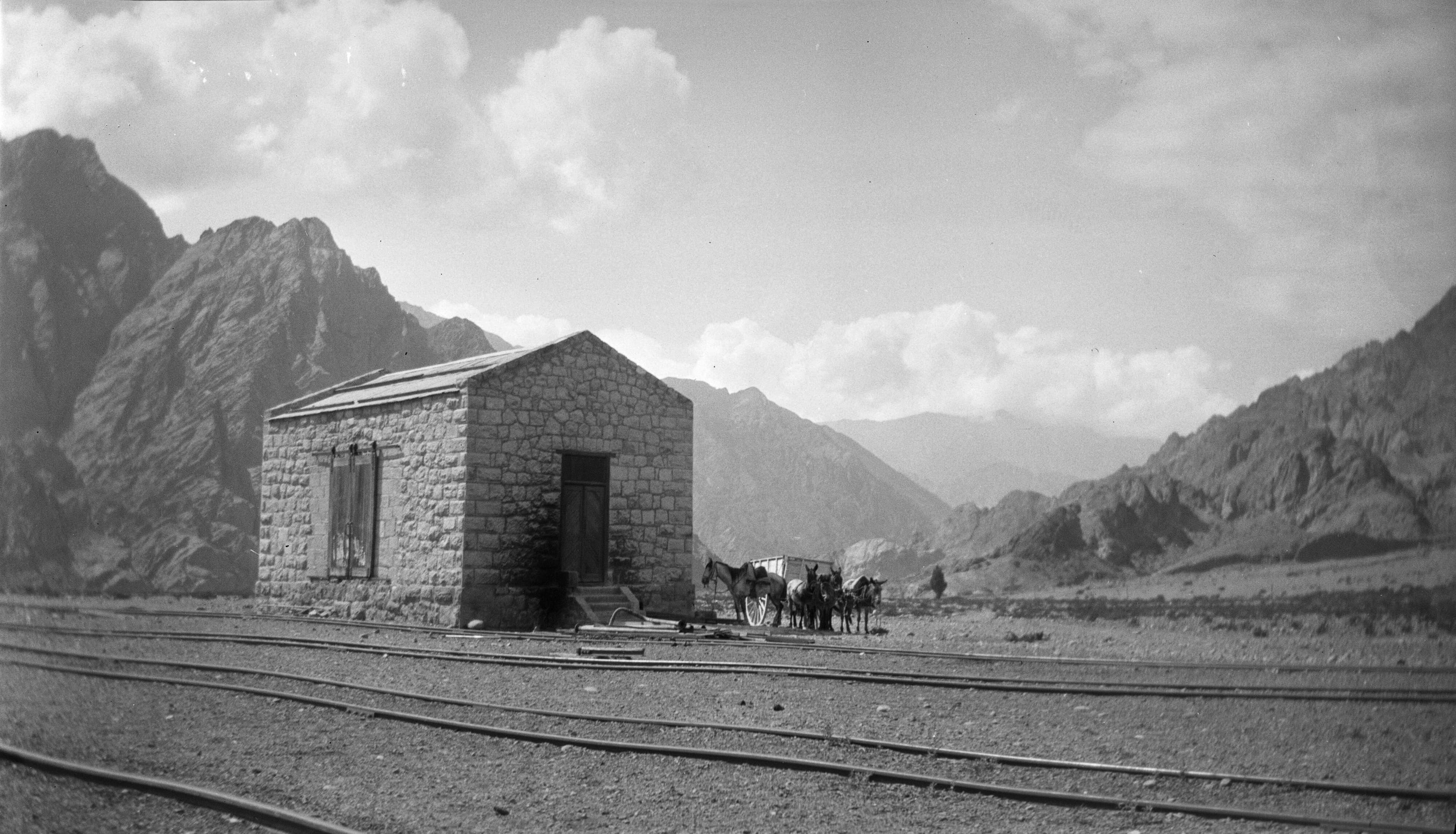Vías del Tren Trasandino entre Mendoza y Chile, 1927