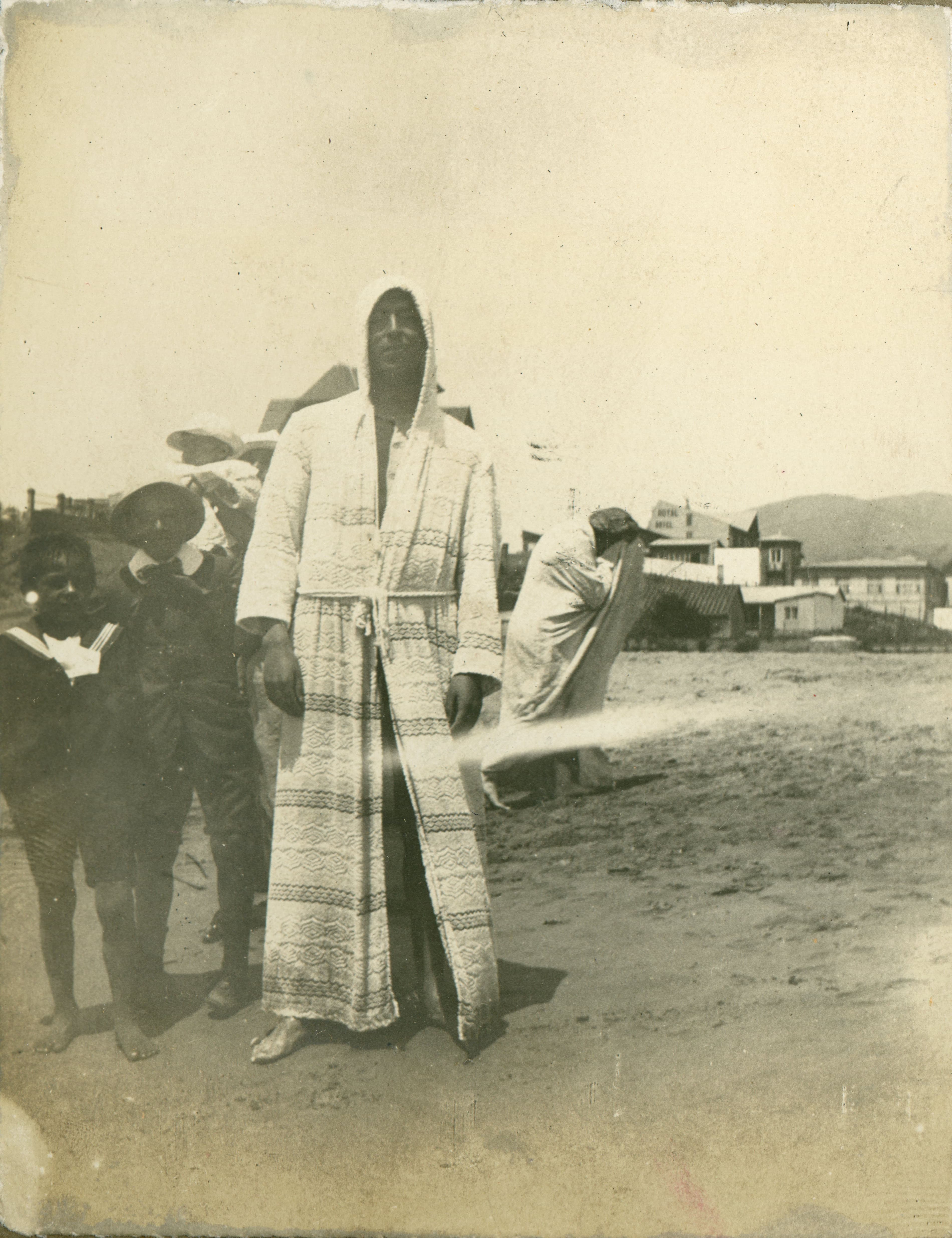 Bañistas en Papudo, Febrero de 1915
