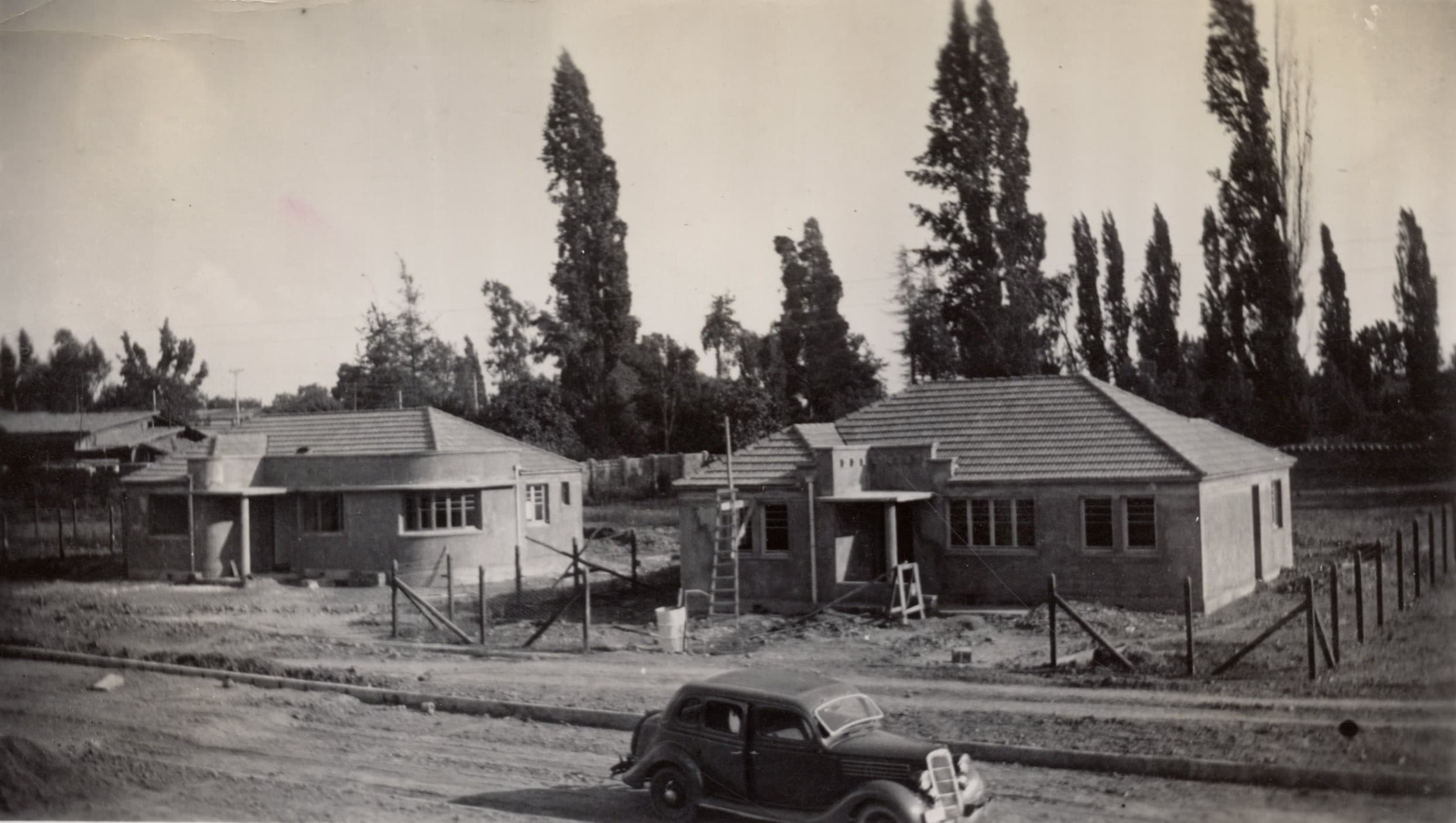 Casas en construcción, Las Condes, 1939