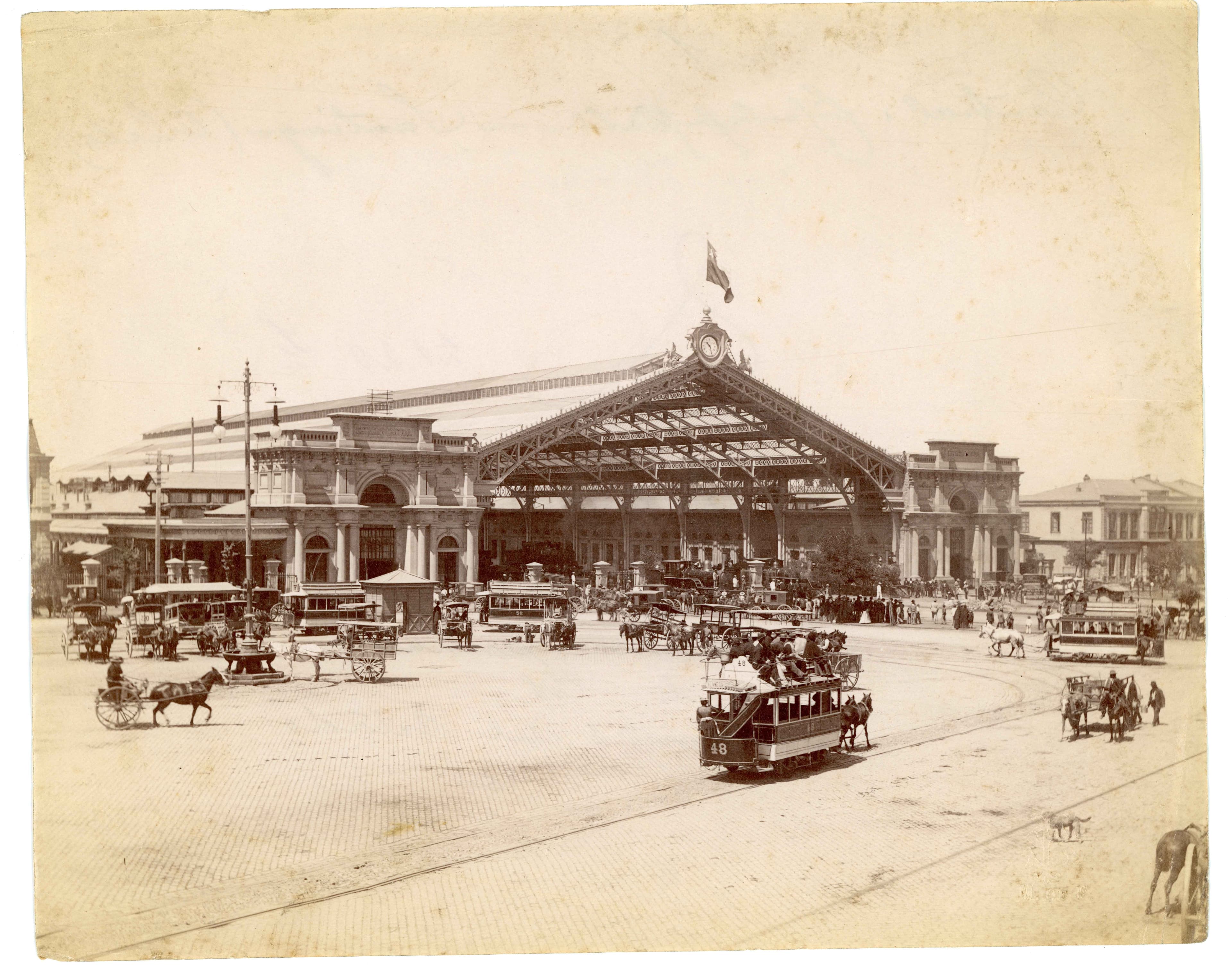 Estación Central de Santiago, ca. 1904