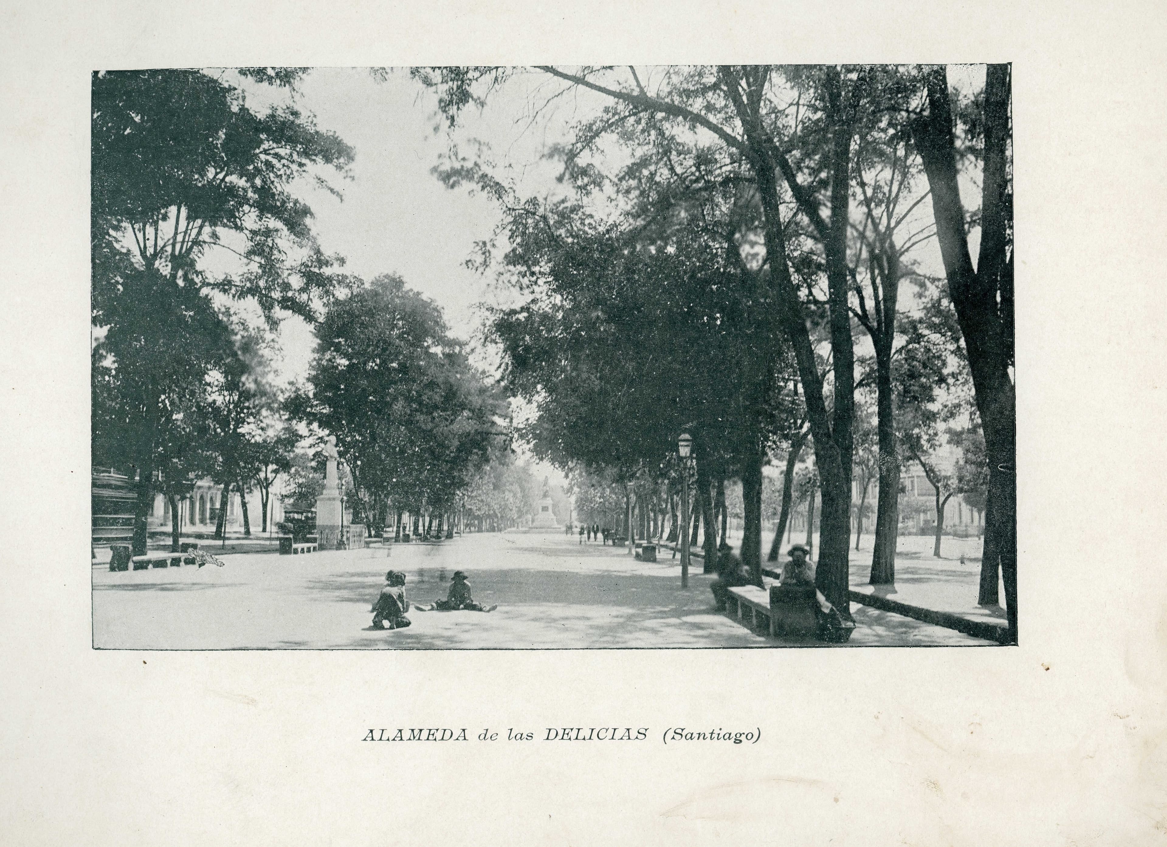 Alameda de las Delicias de Santiago, 1890