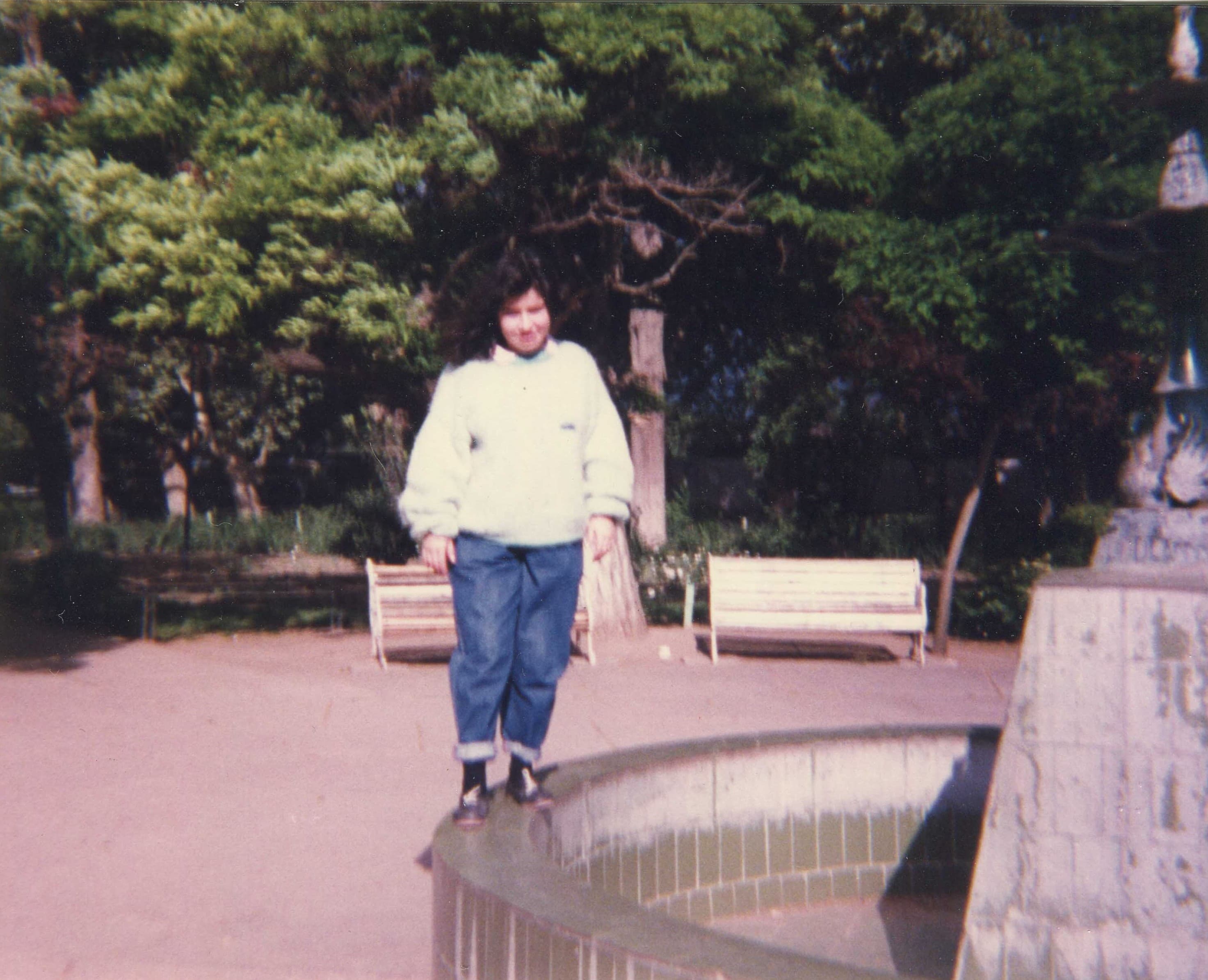 Antigua Pileta en la Plaza de Quilicura, 1989