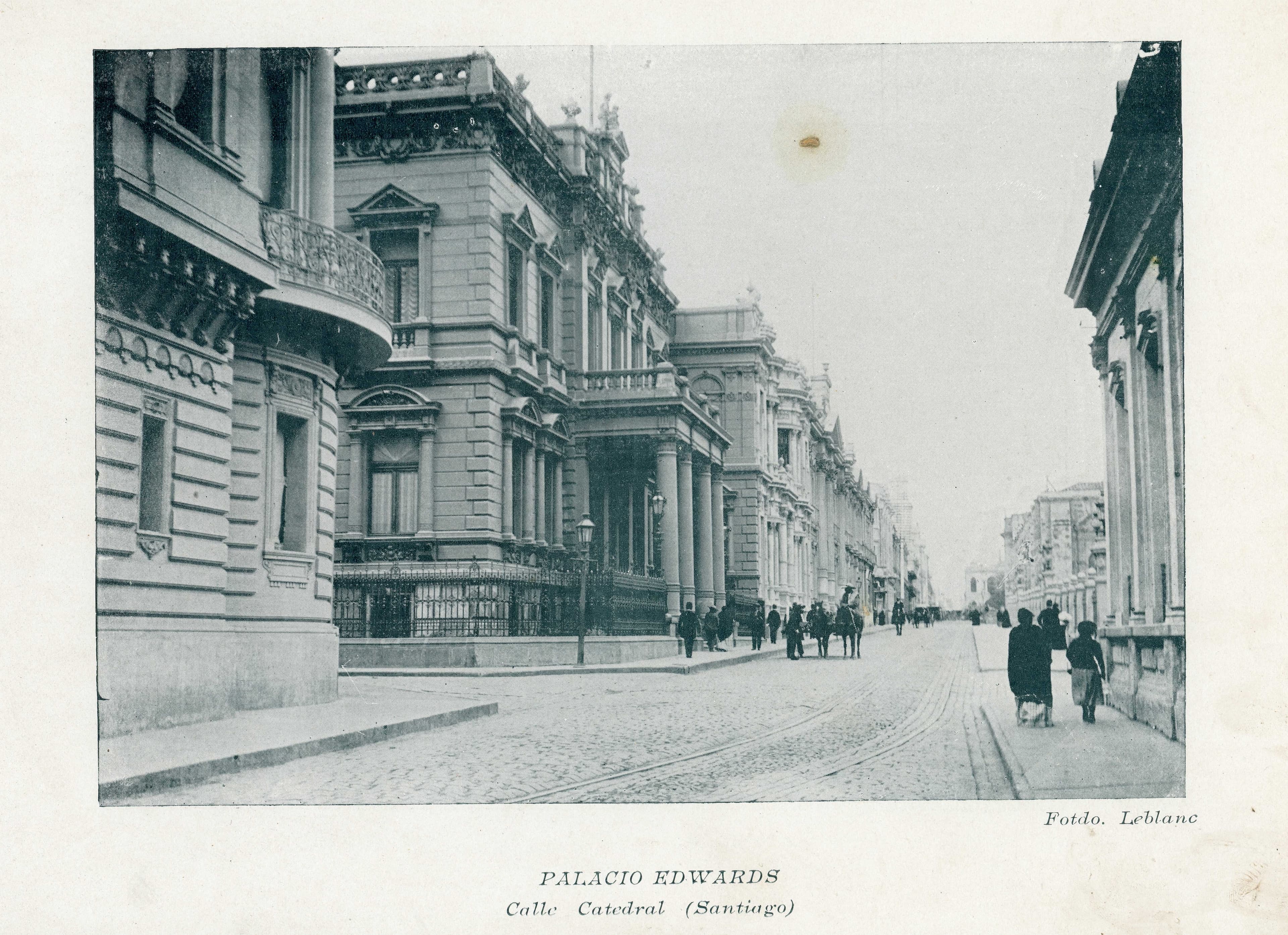 Calle Catedral de Santiago en 1890