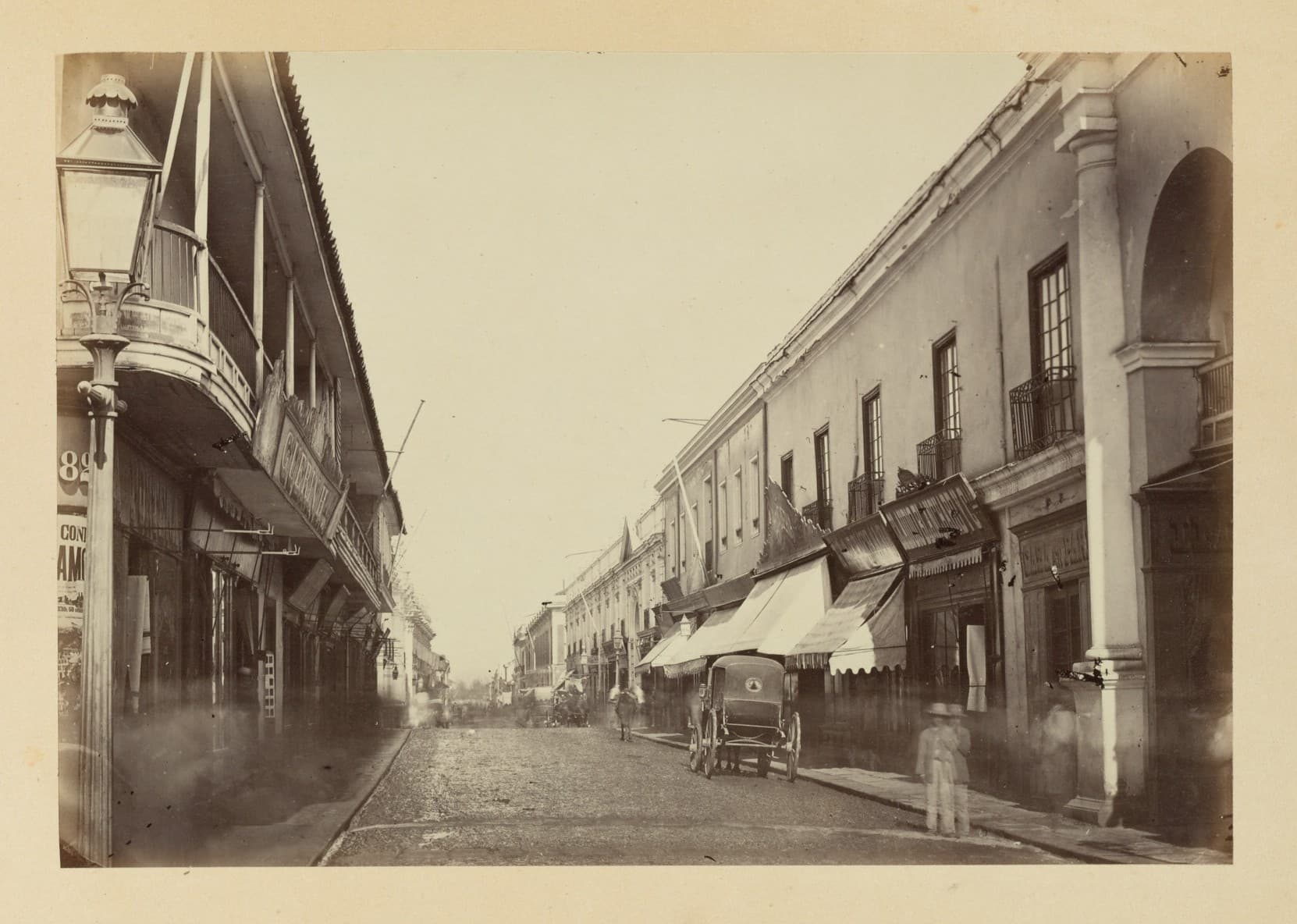 Calle Estado de Santiago, 1868