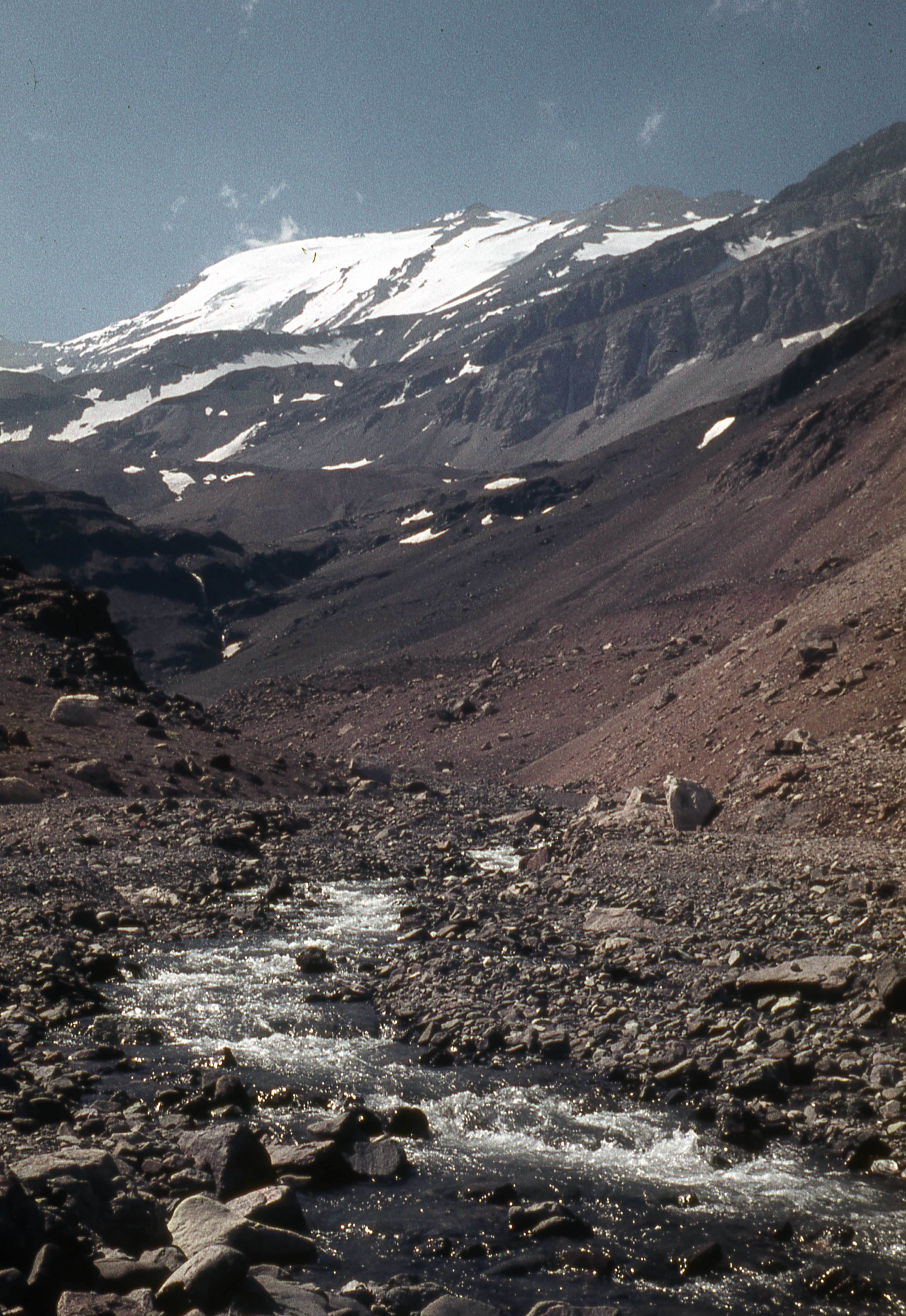 El Plomo desde PIedra Numerada, 1977